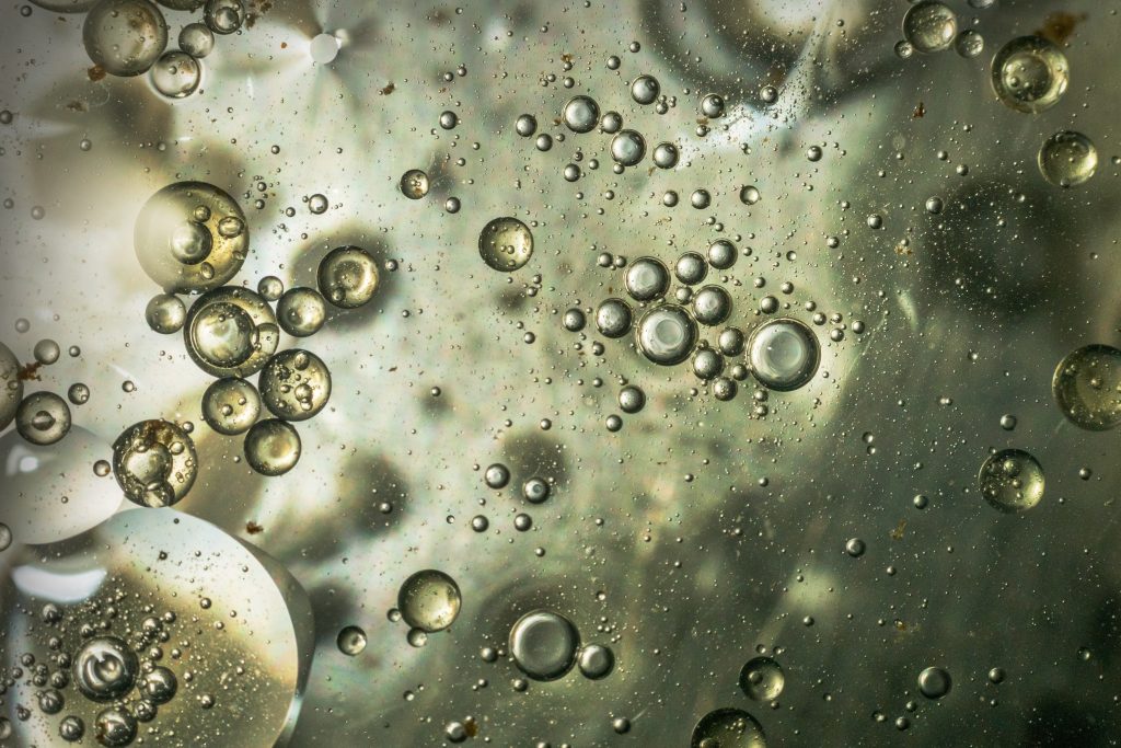 bubbles in ultrasonic chemical