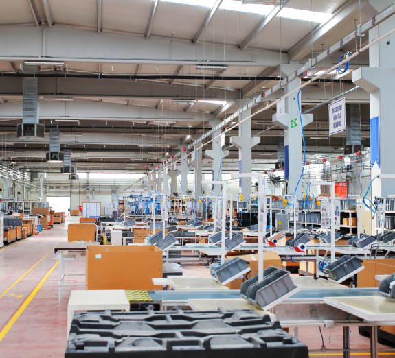Inside a manufacturing facility